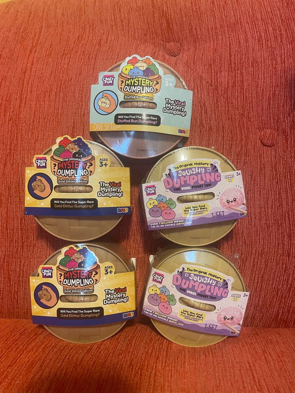Mixed Lot of 5 RMS Crazy Fun Viral Dumplings